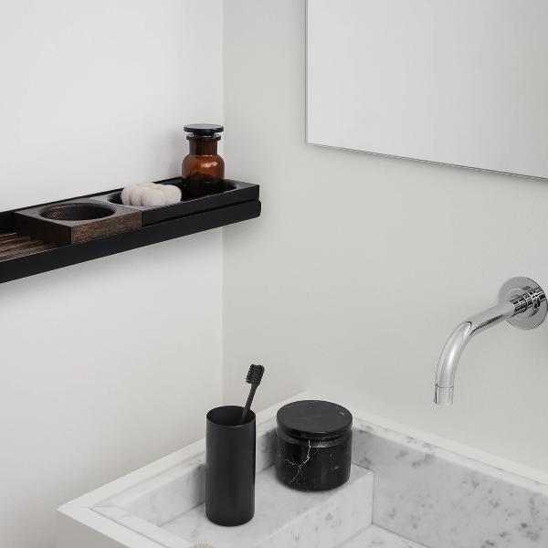 Blomus Modo Floating Wall Shelf - Ti-Coated Stainless Steel - Industrial Modern Décor