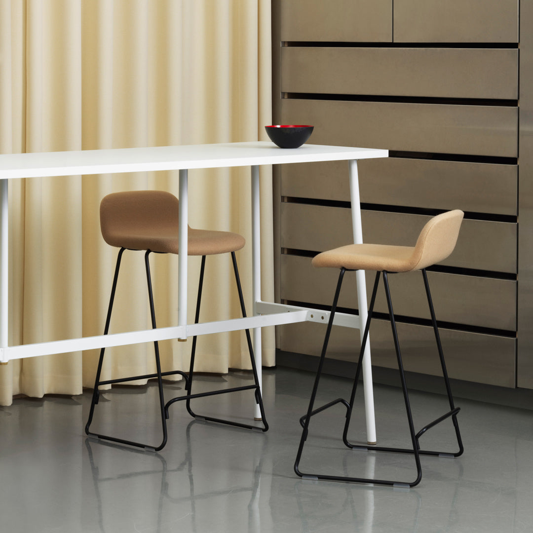 Normann Copenhagen Just Counter Stool w/ Back - Fully Upholstered