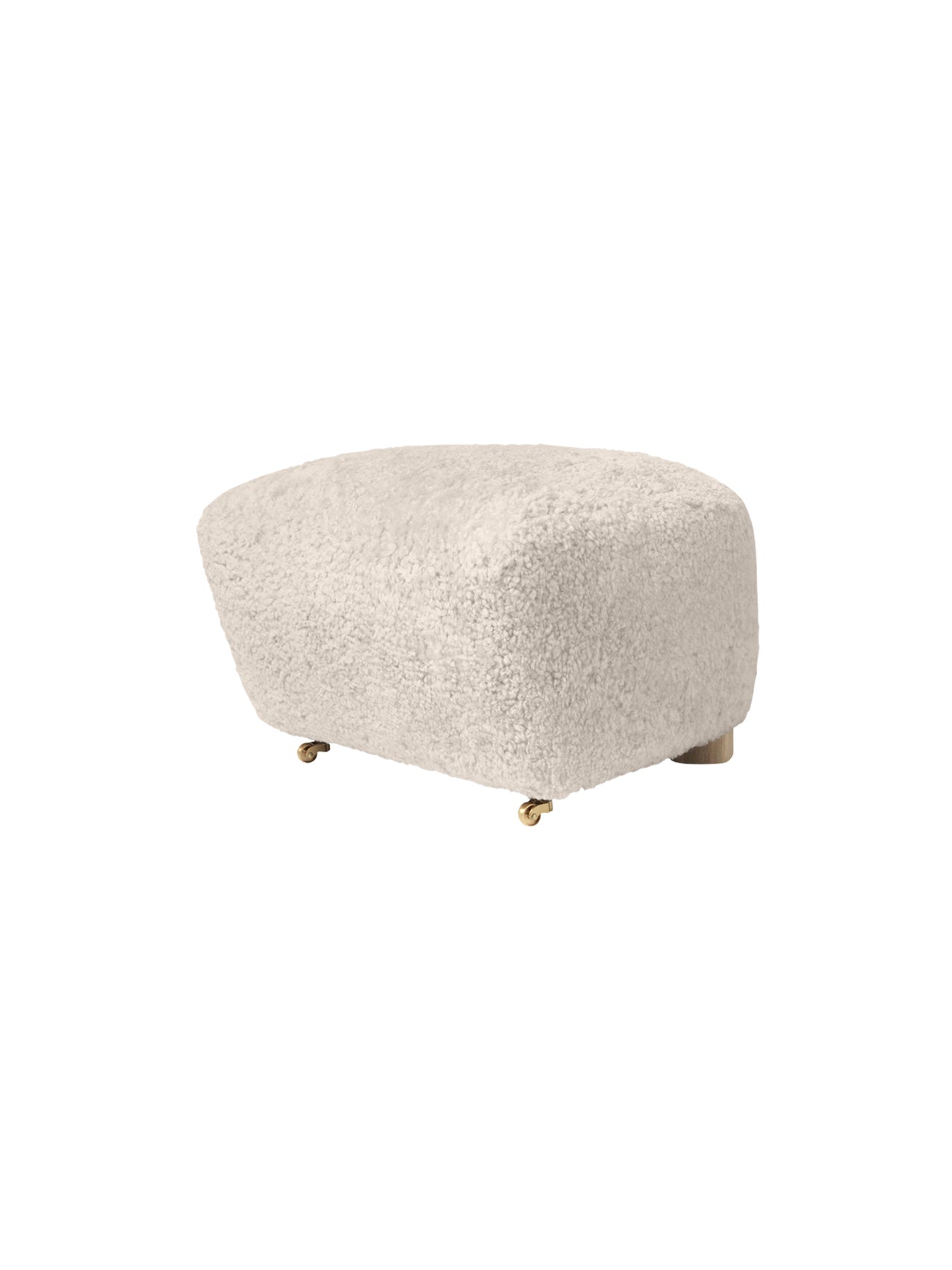 Audo Tired Man Ottoman, Sheepskin