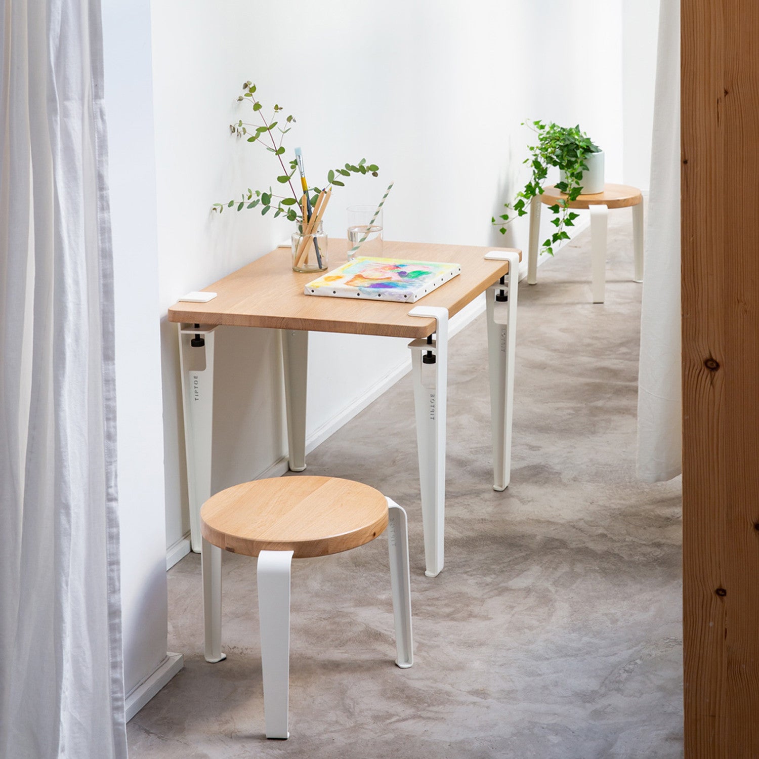 TIPTOE kids desk 70x50cm - solid oak