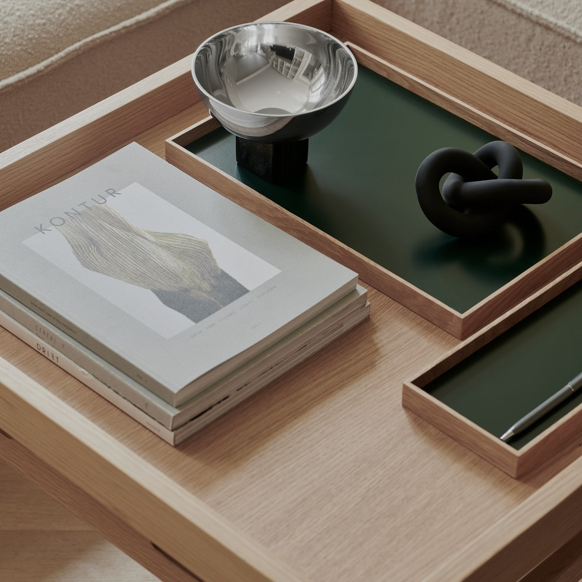 Gejst Frame tray medium, oak/green