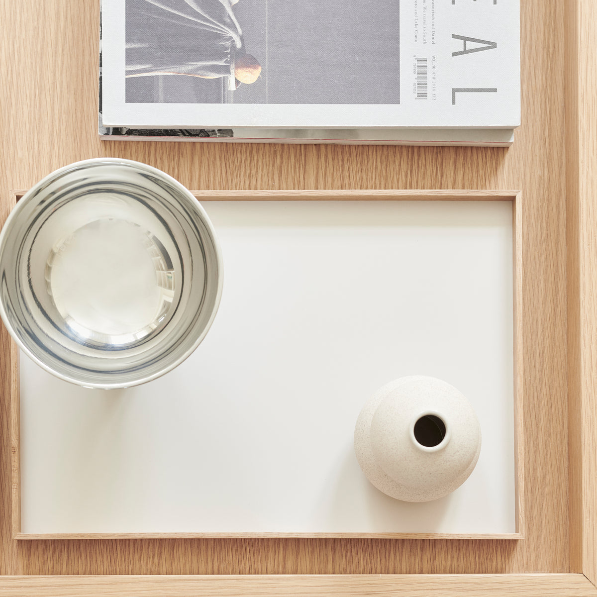 Gejst Frame tray medium, oak/beige