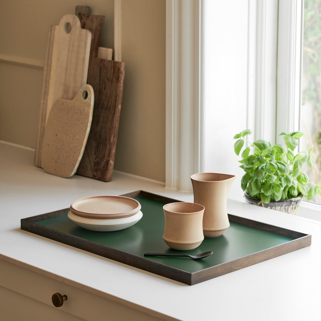 Gejst Frame tray large, smoked oak-green