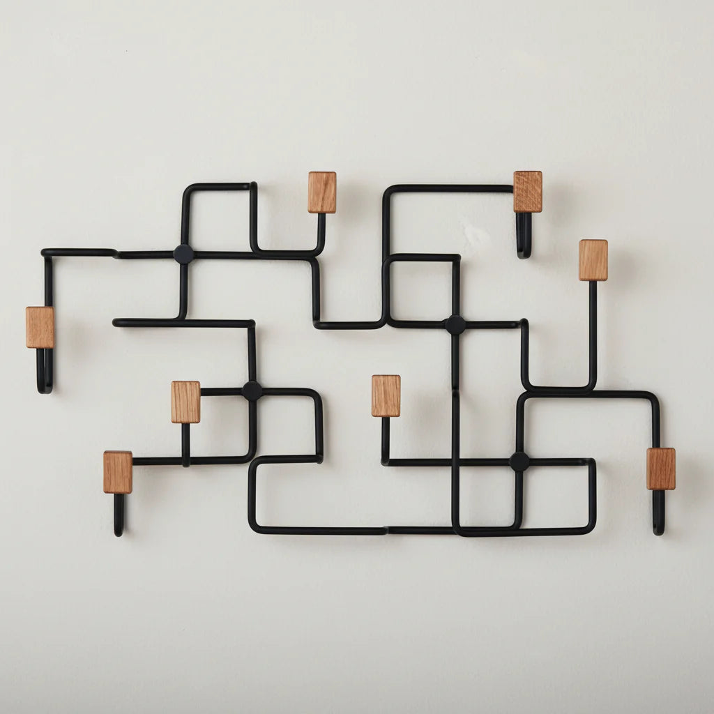 Gejst Underground coat rack oak black *Special Order