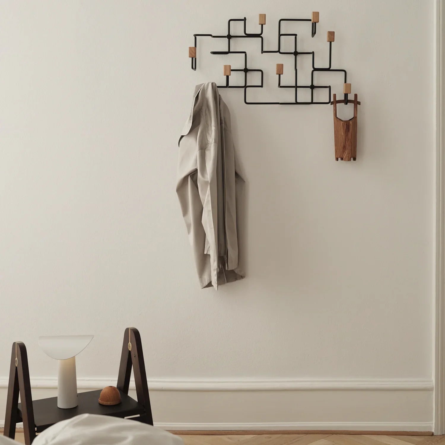 Gejst Underground coat rack oak black *Special Order