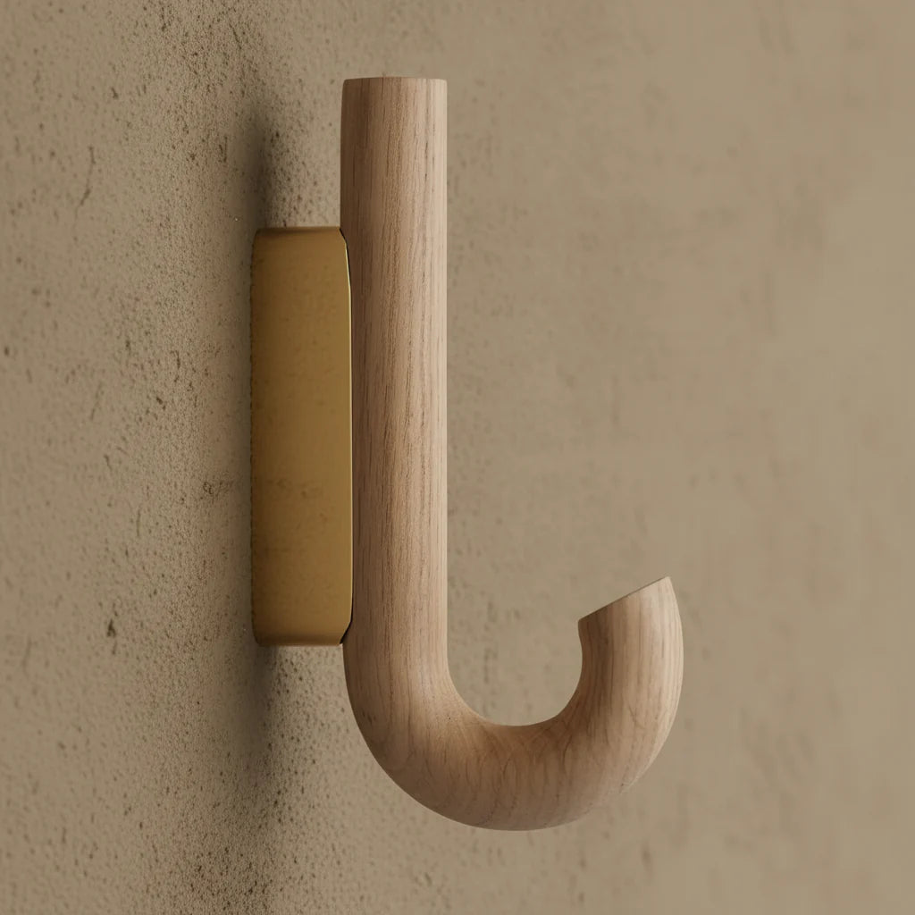 Gejst Hook  Mini, oak-brass