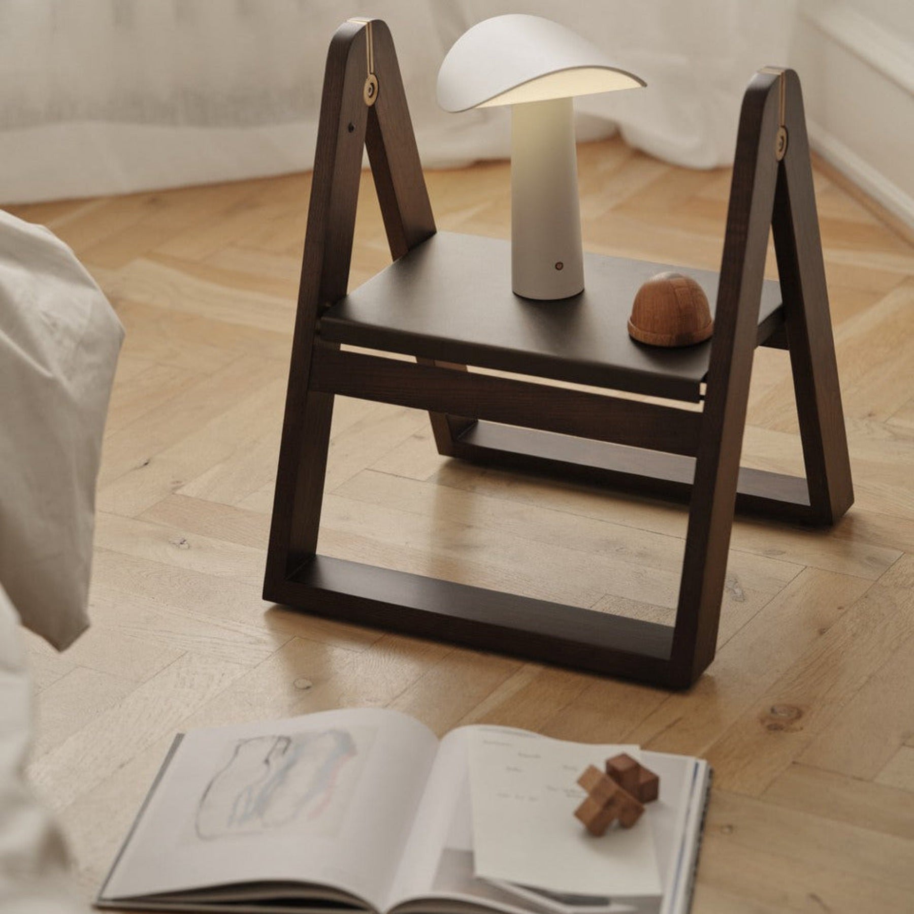 Gejst Reech Step Stool, Dark Ash