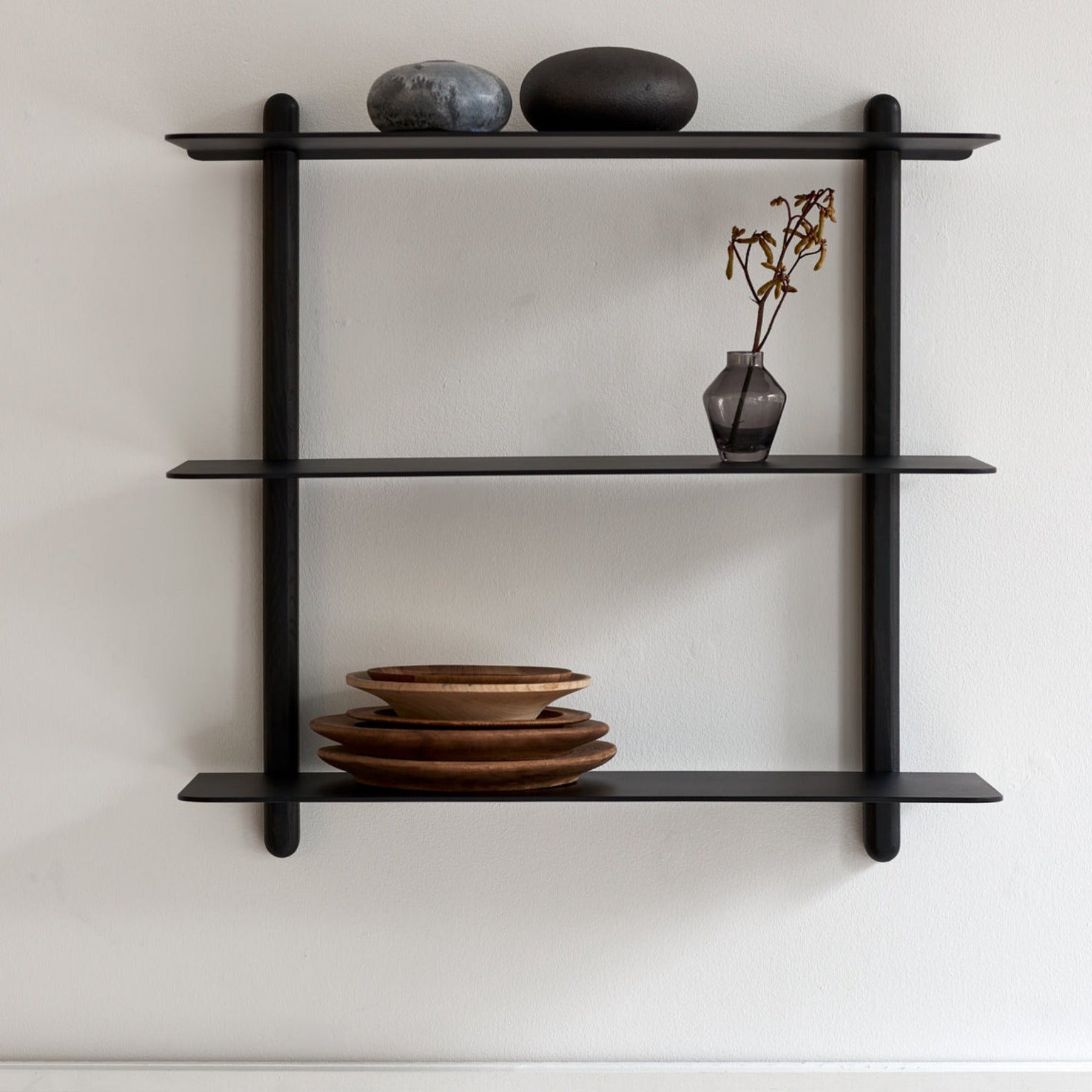 Gejst Nivo Shelf Large A - black ash/ black