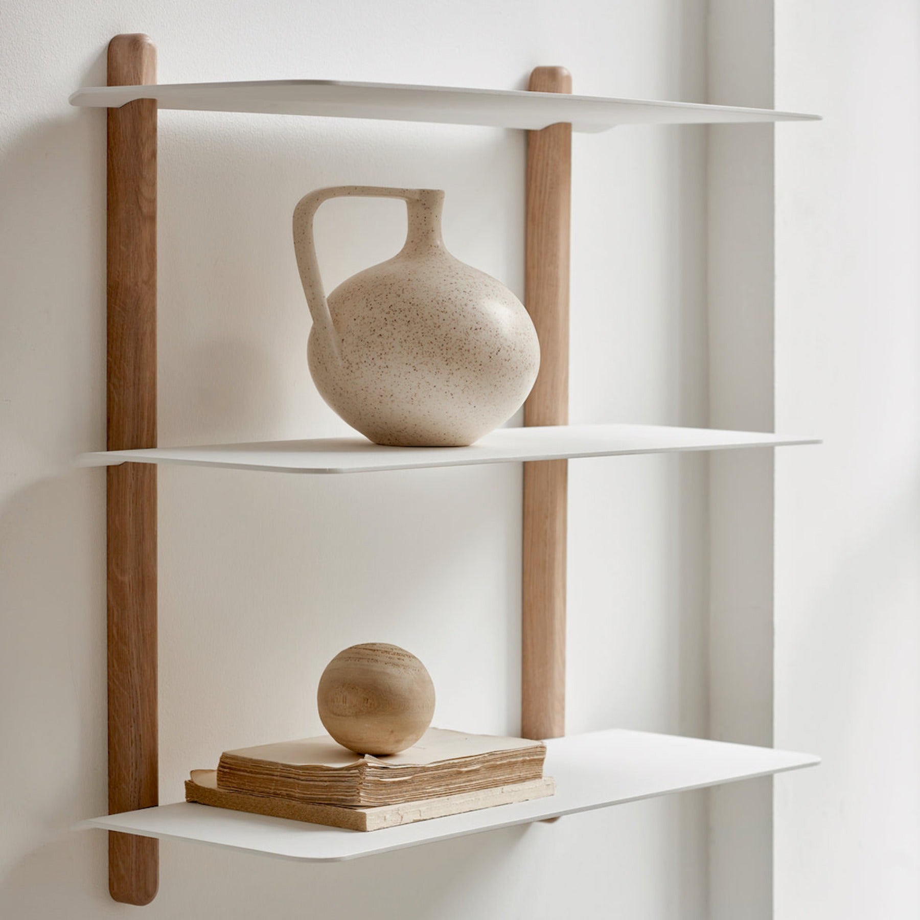 Gejst Nivo Shelf Large A - light oak/white