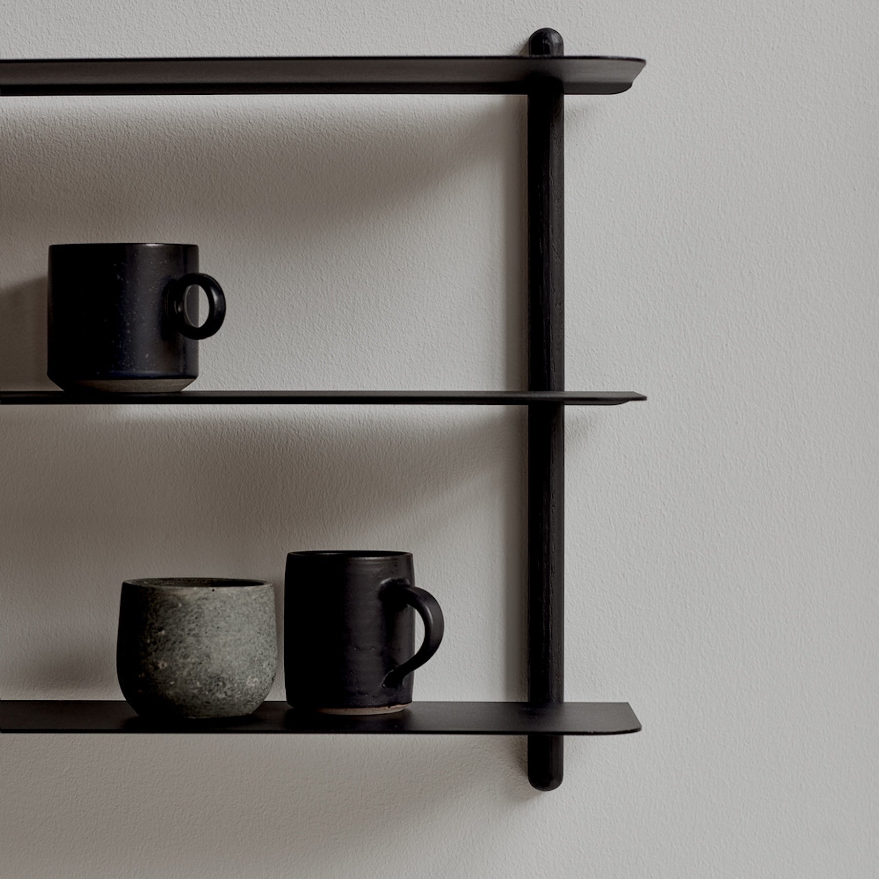 Gejst Nivo Shelf Small A - black ash/black