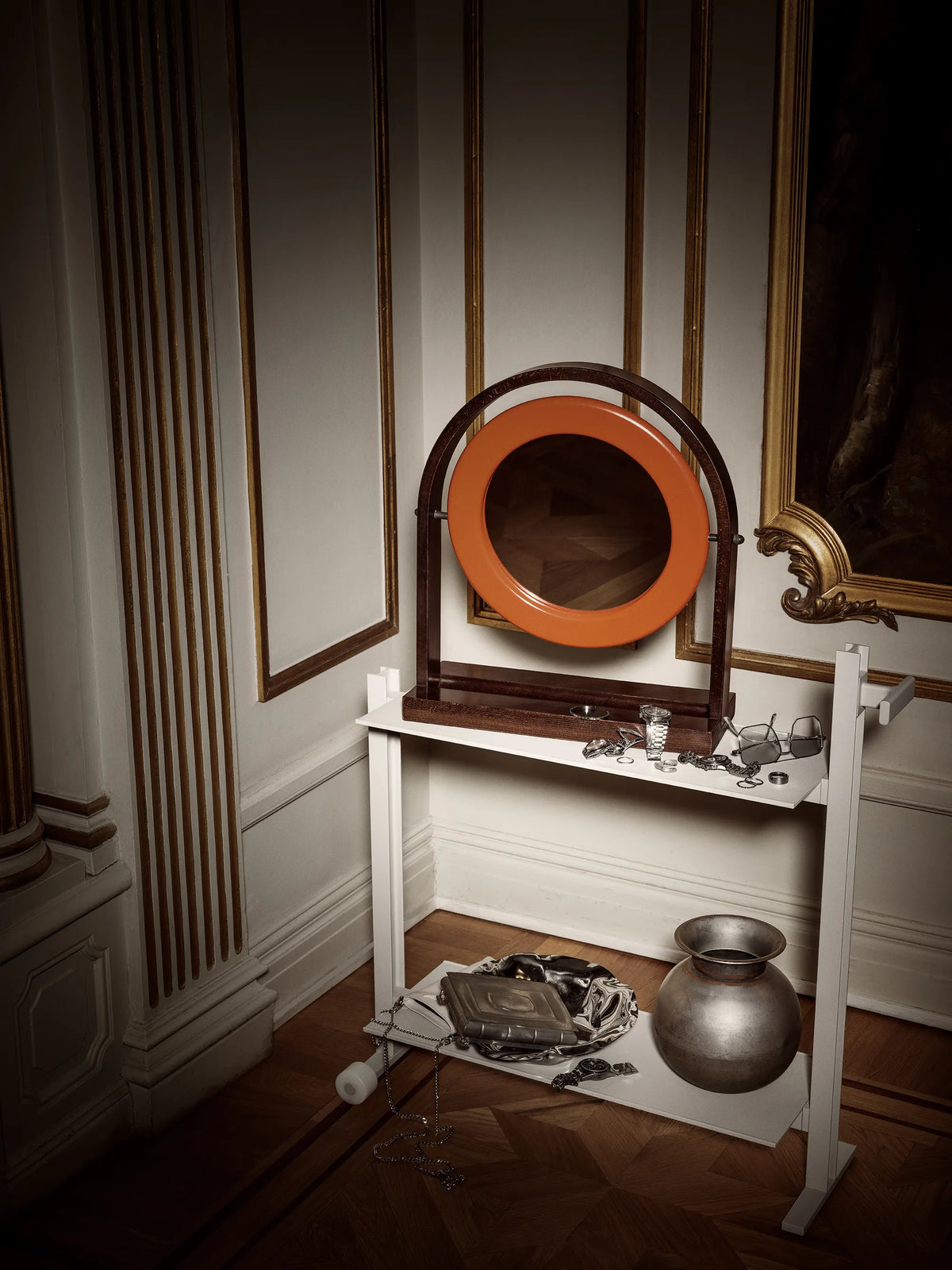 String Furniture Museum Trolley — styled room photograph; accessories not included