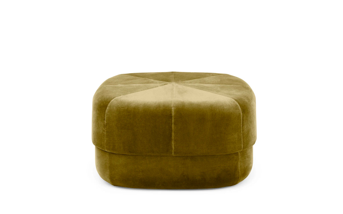 Normann Copenhagen Circus Pouf — Moss City Velvet / Large: 65cm L x 65cm D x 35cm H