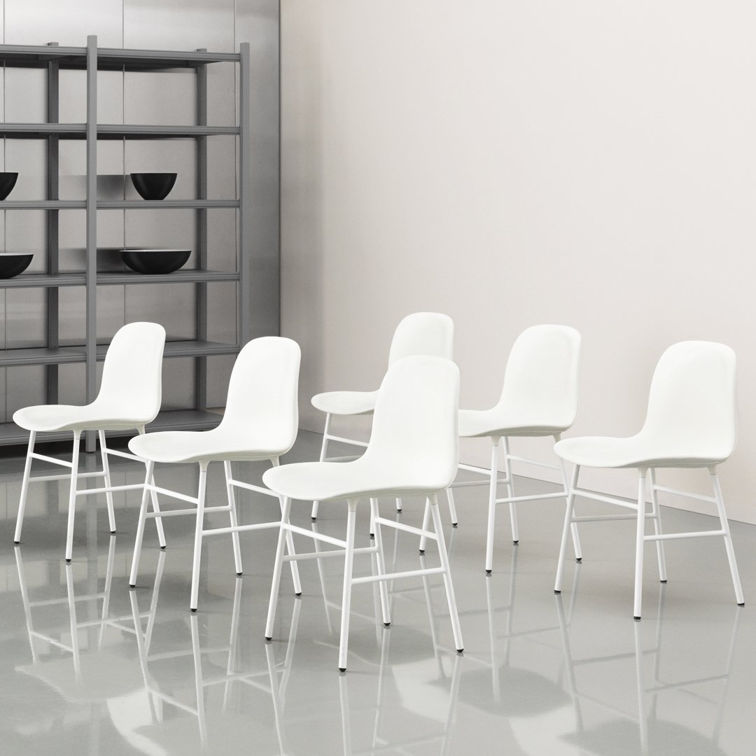 Normann Copenhagen Form Chair - Metal Legs - Upholstered