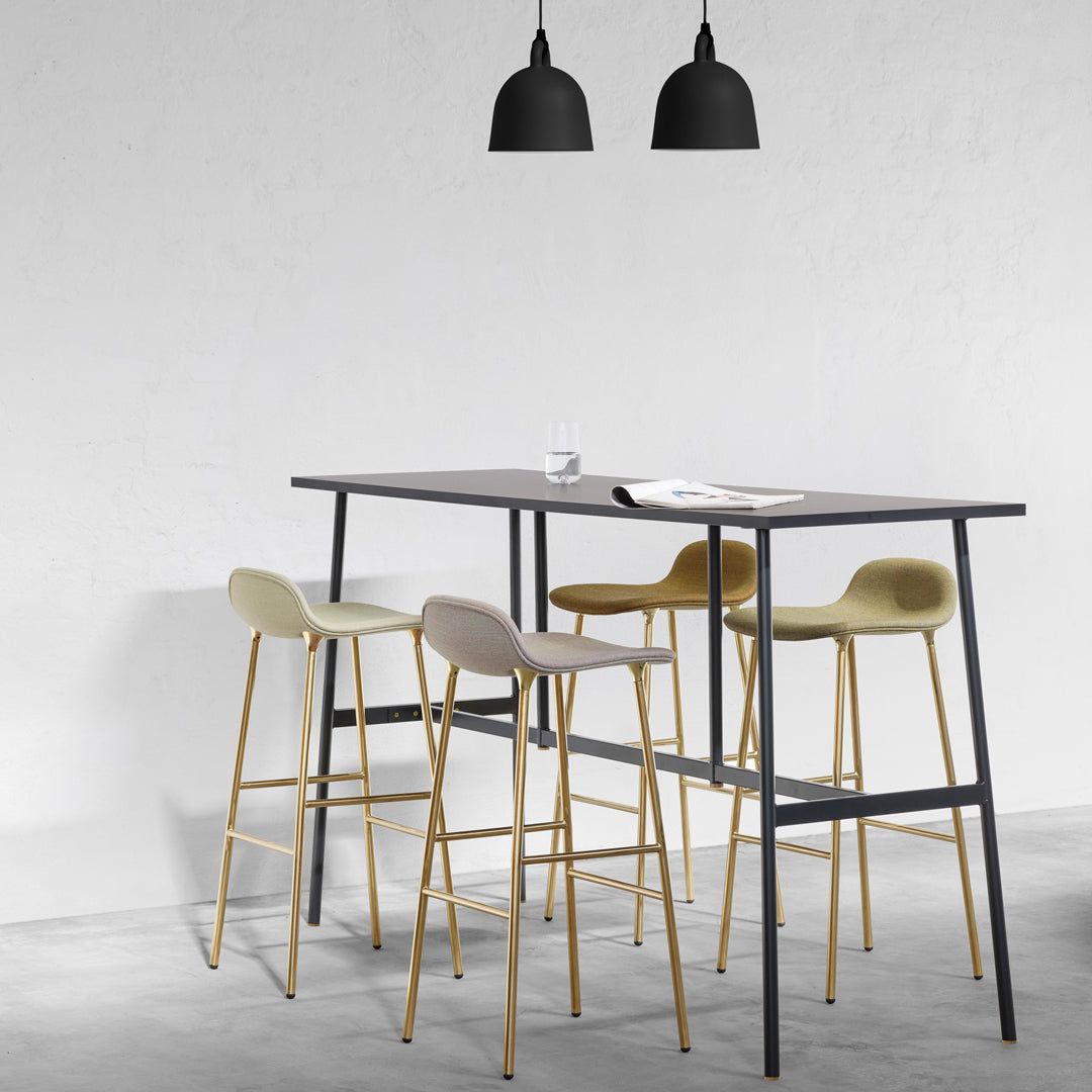 Normann Copenhagen Form Bar Stool - Metal Legs - Upholstered