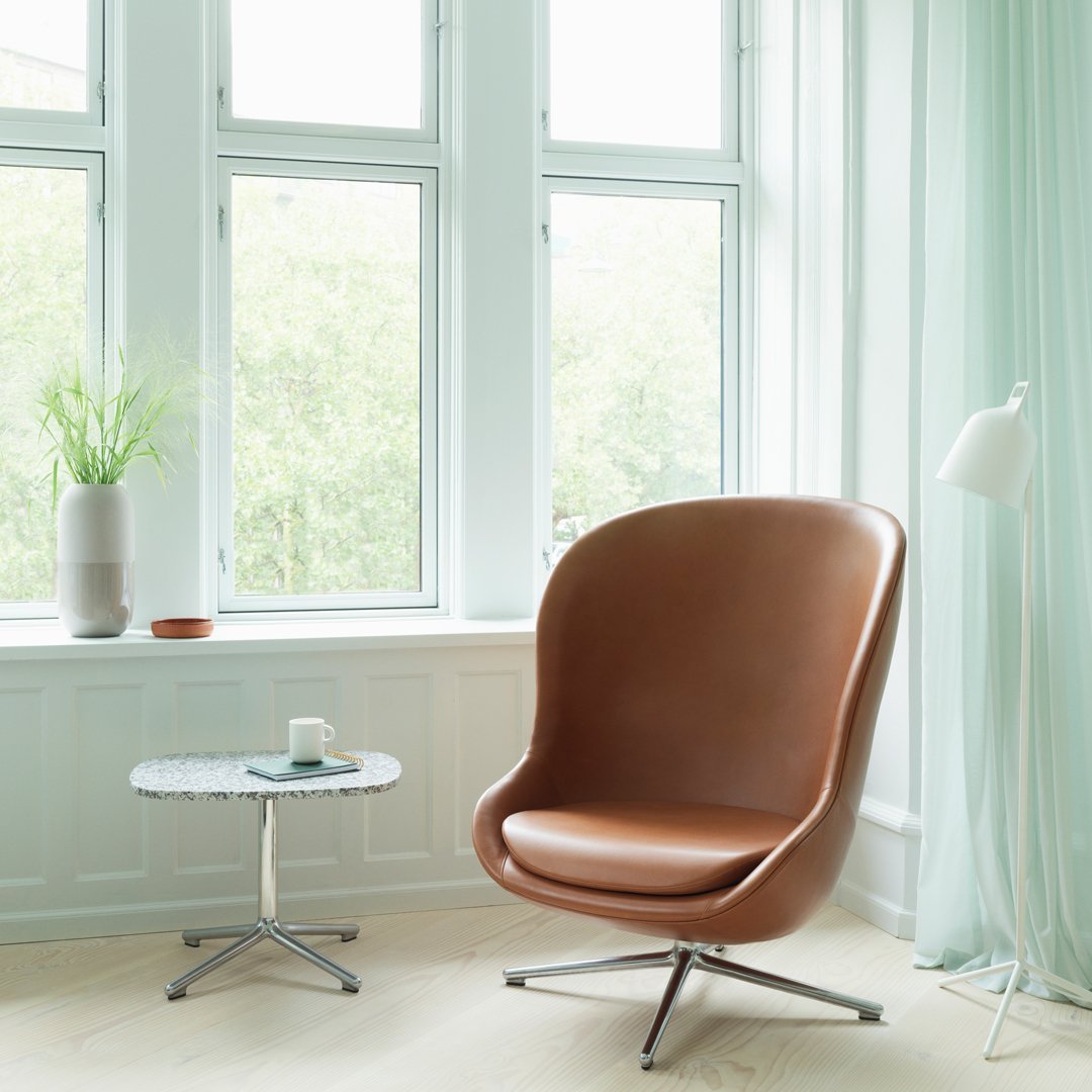 Normann Copenhagen Hyg Lounge Chair High - Swivel Base