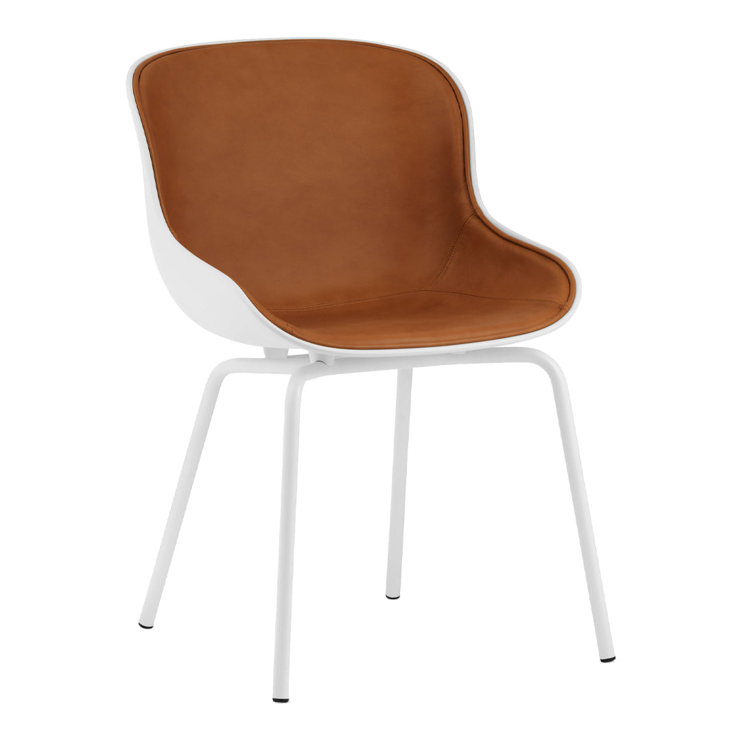Normann Copenhagen Hyg Side Chair - Steel 4-Leg, Front Upholstered