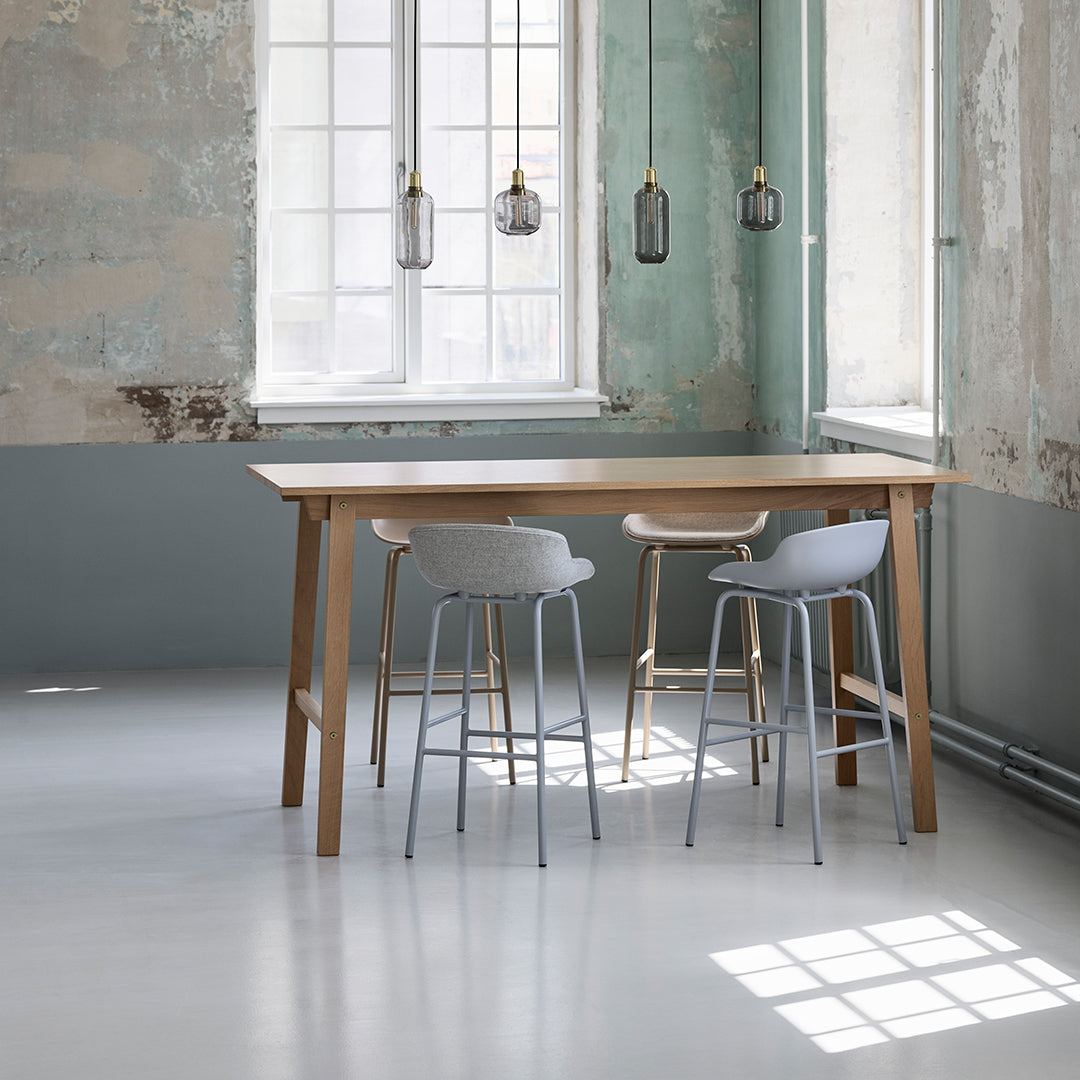 Normann Copenhagen Hyg Bar/Counter Stool - Front Upholstered