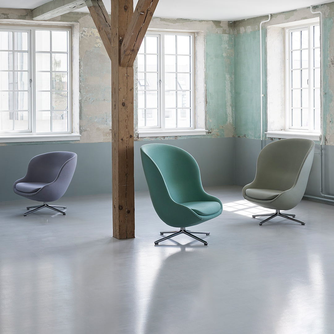 Normann Copenhagen Hyg Lounge Chair Low - Swivel Base