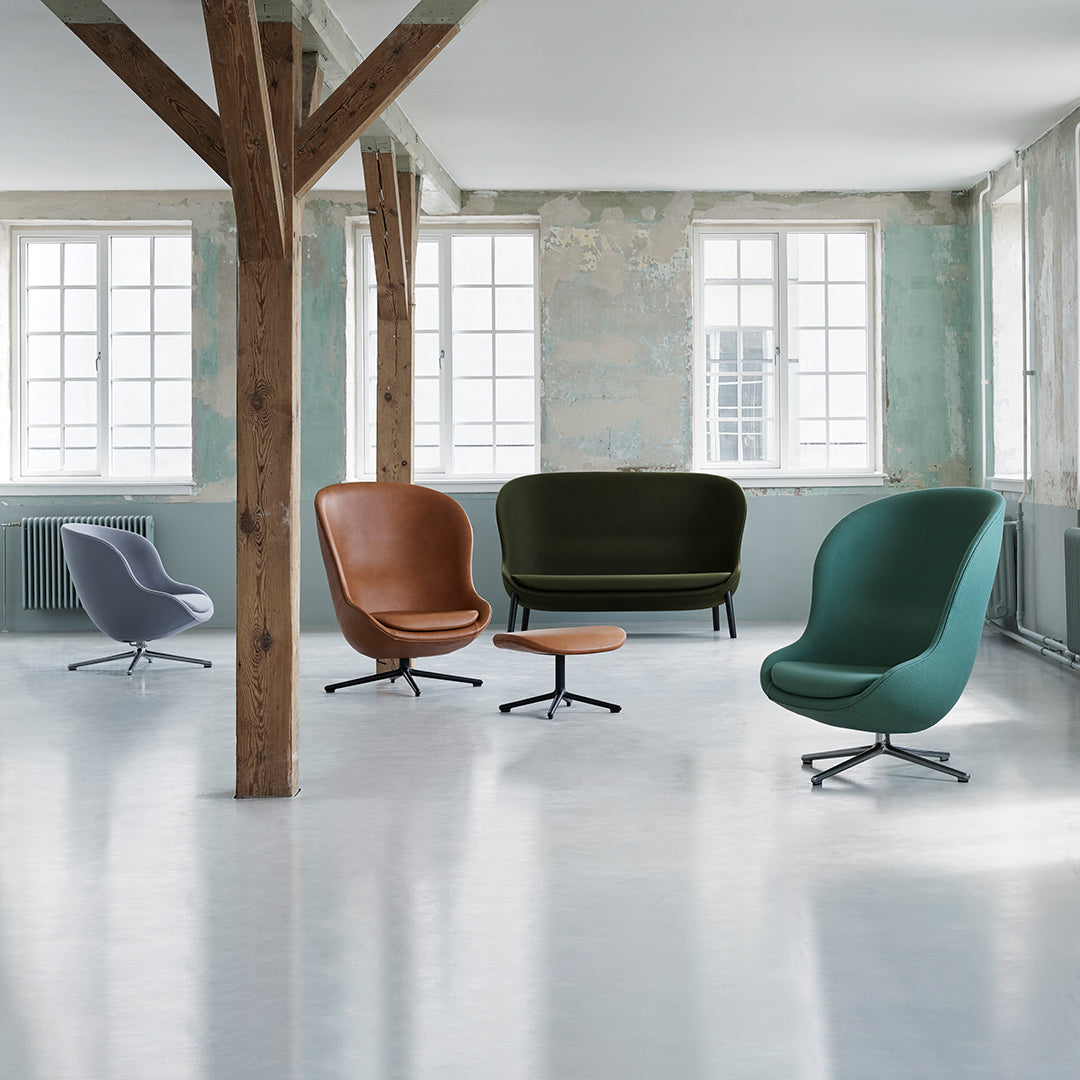 Normann Copenhagen Hyg Lounge Chair Low - Swivel Base