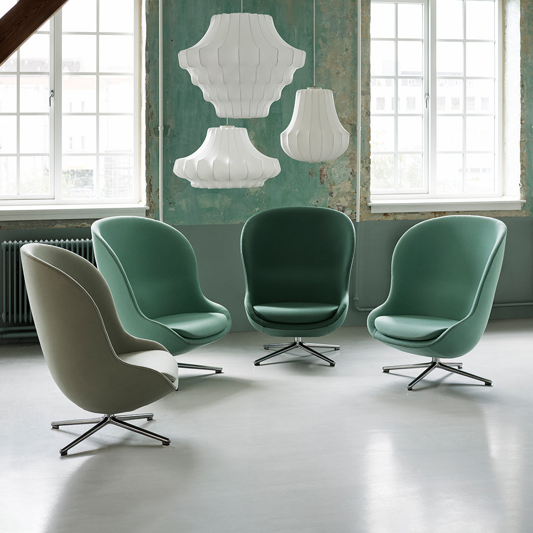 Normann Copenhagen Hyg Lounge Chair High - Swivel Base
