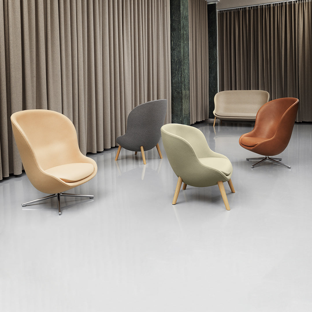 Normann Copenhagen Hyg Lounge Chair Low - 4 Legs