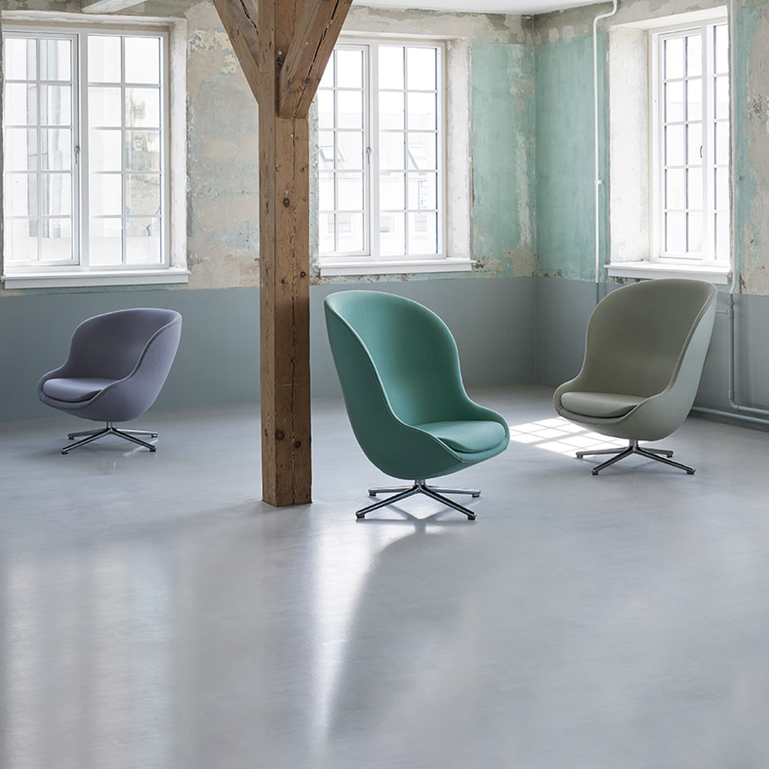 Normann Copenhagen Hyg Lounge Chair High - Swivel Base