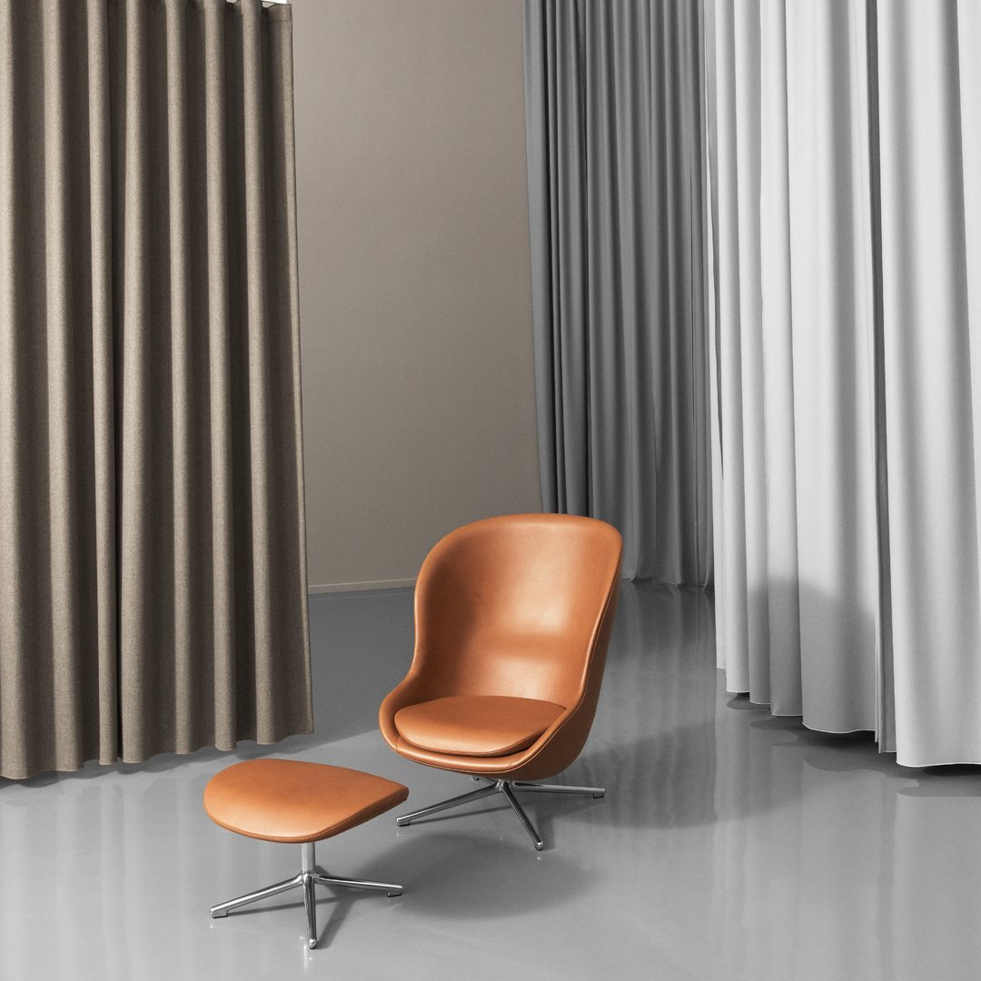 Normann Copenhagen Hyg Lounge Chair High - Swivel Base