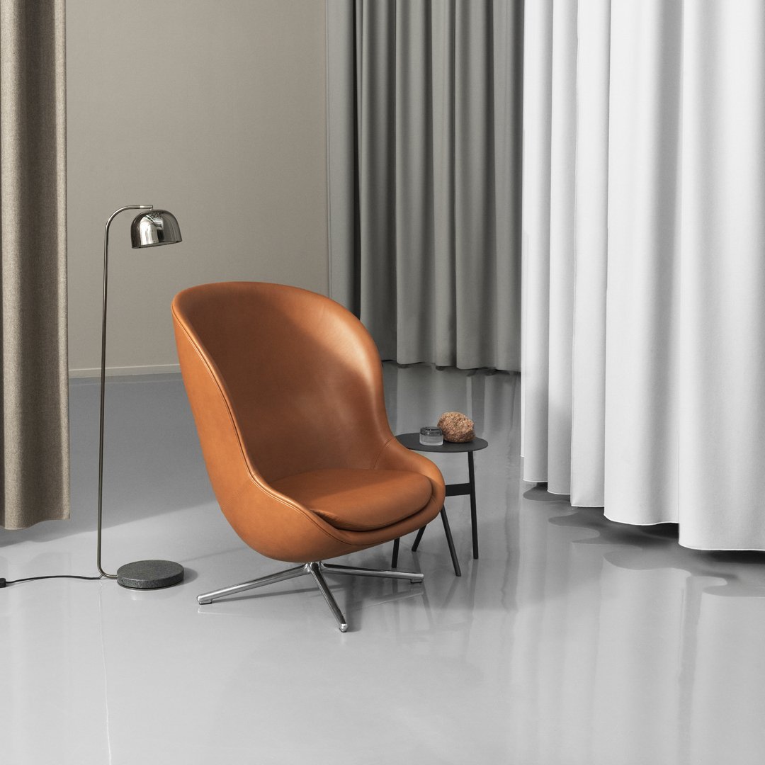 Normann Copenhagen Hyg Lounge Chair High - Swivel Base