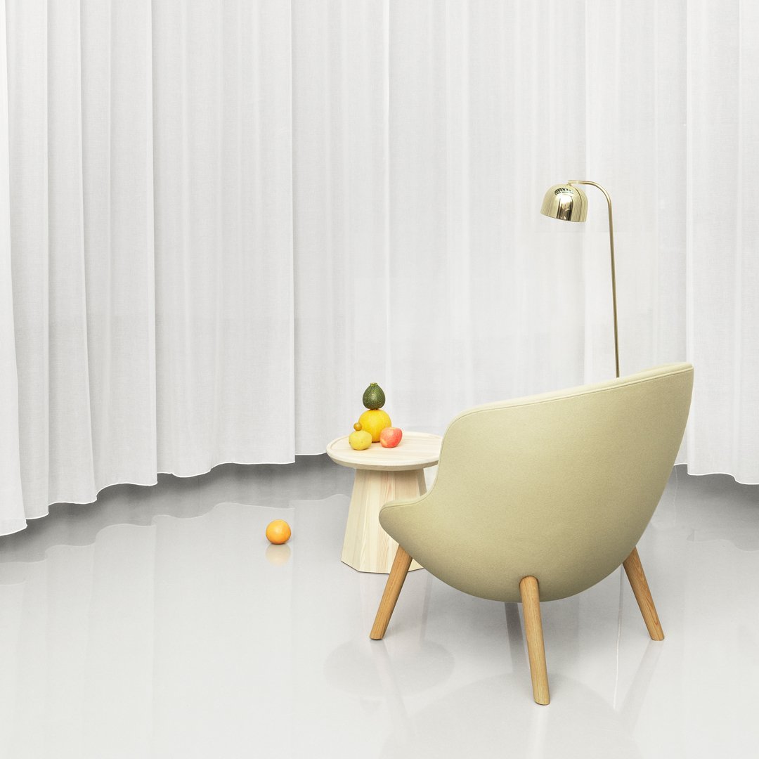 Normann Copenhagen Hyg Lounge Chair Low - 4 Legs