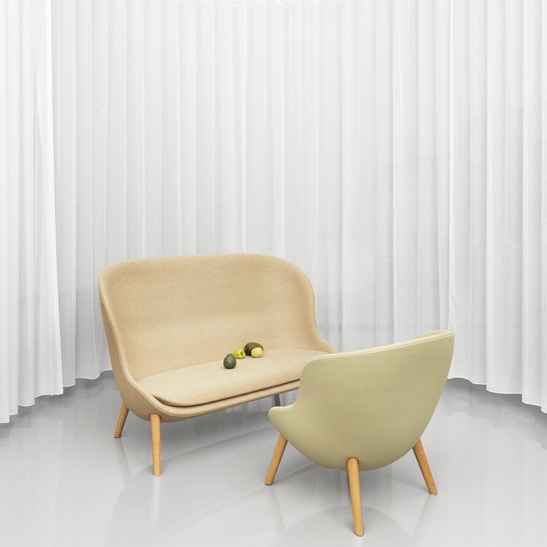 Normann Copenhagen Hyg Lounge Chair Low - 4 Legs