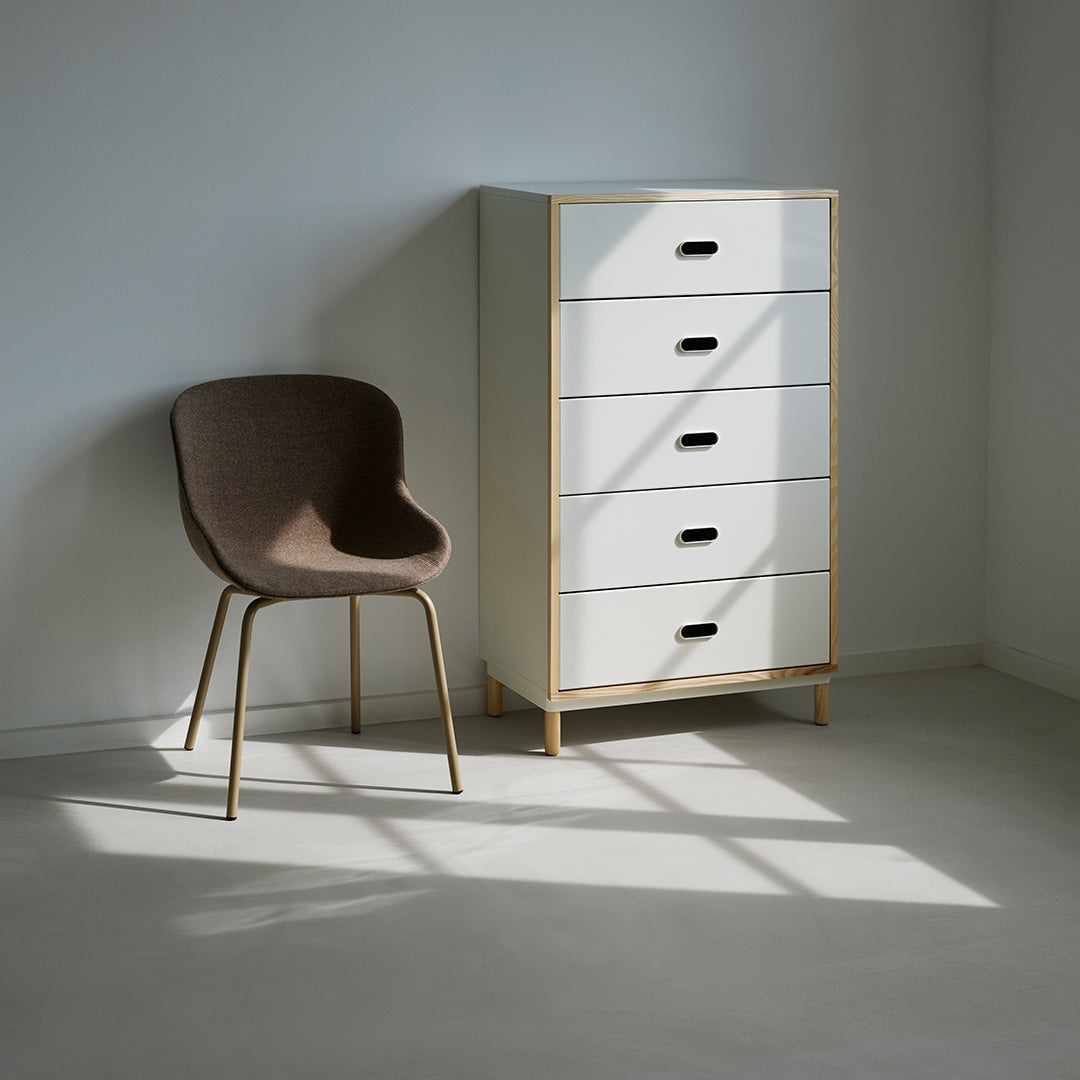 Normann Copenhagen Hyg Side Chair - Steel 4-Leg, Upholstered
