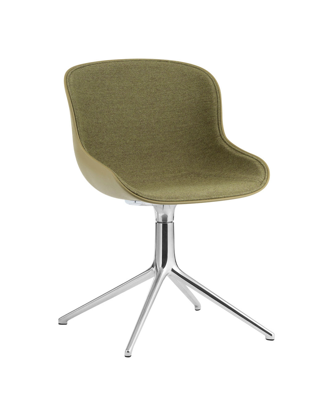 Normann Copenhagen Hyg Chair - 4L Swivel Base - Front Upholstered