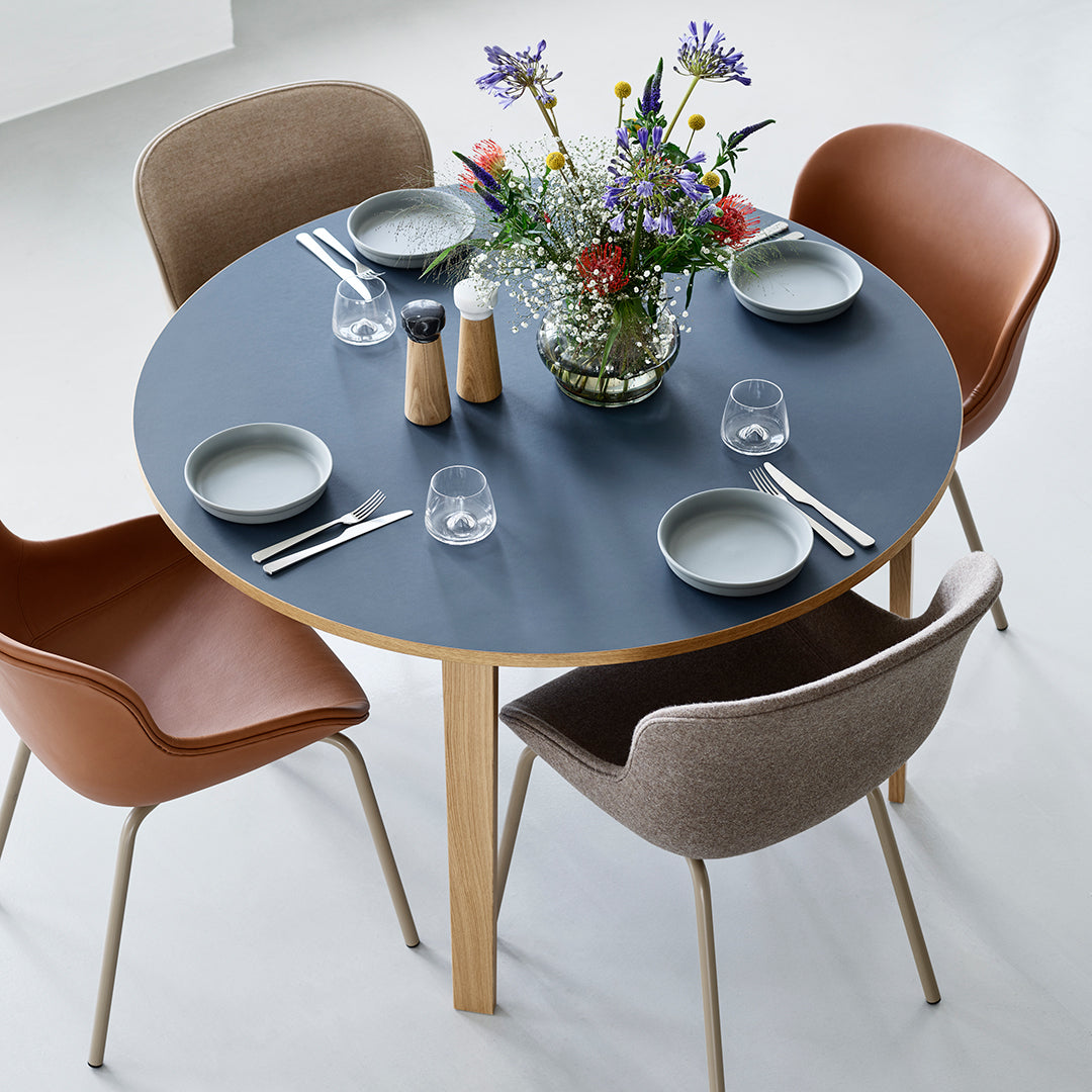 Normann Copenhagen Hyg Side Chair - Steel 4-Leg, Upholstered