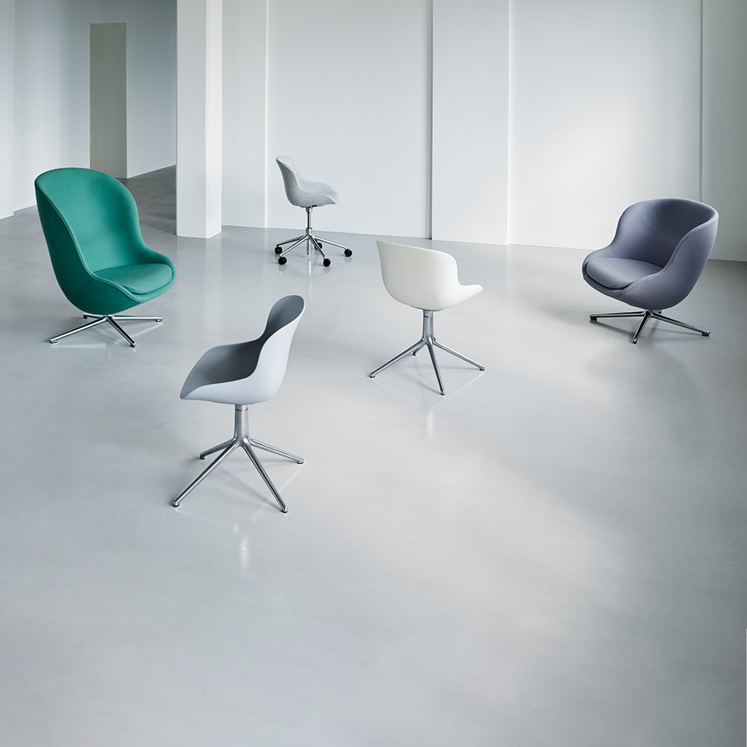 Normann Copenhagen Hyg Lounge Chair High - Swivel Base