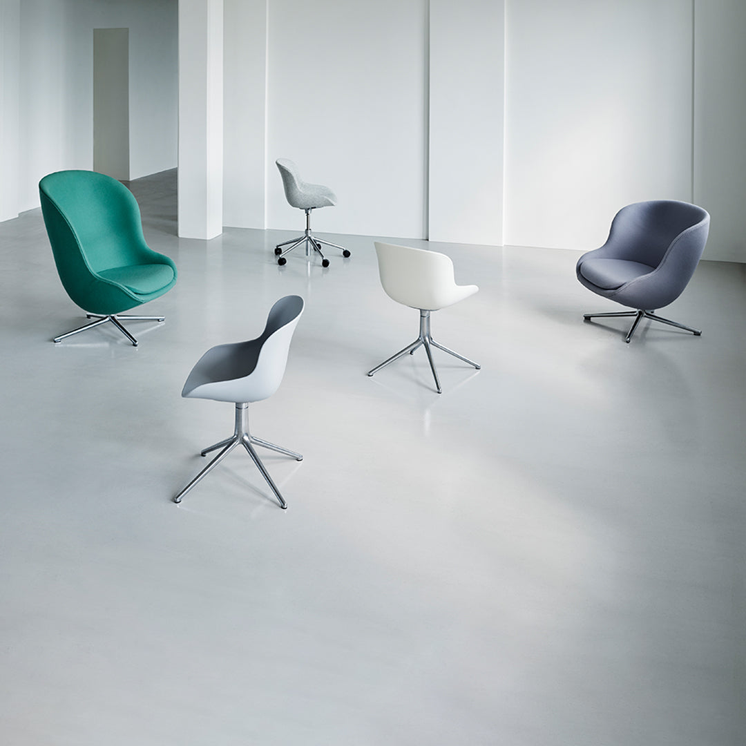 Normann Copenhagen Hyg Lounge Chair Low - Swivel Base