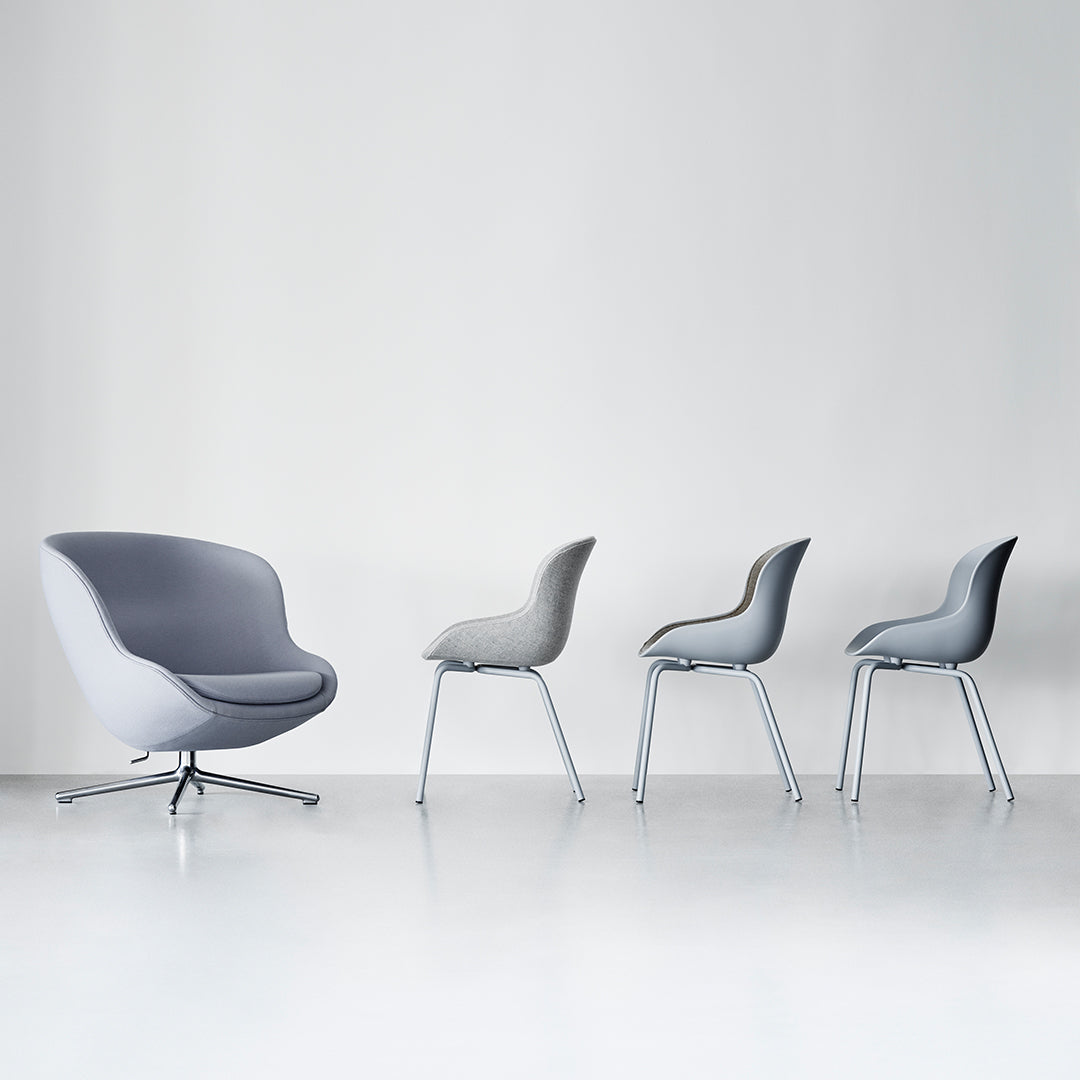 Normann Copenhagen Hyg Side Chair - Steel 4-Leg, Upholstered