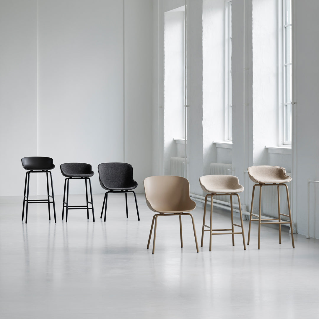 Normann Copenhagen Hyg Bar/Counter Stool - Front Upholstered