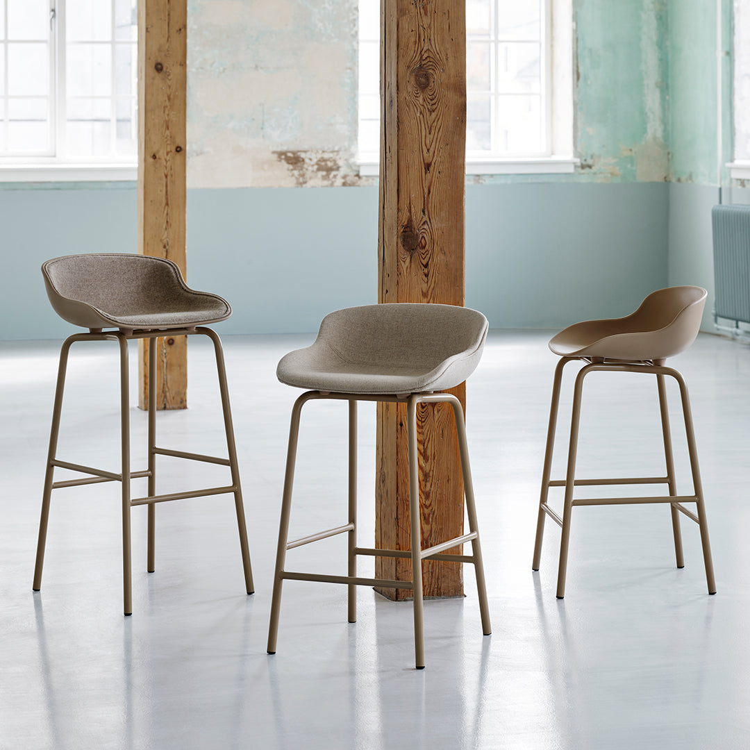 Normann Copenhagen Hyg Bar/Counter Stool - Front Upholstered