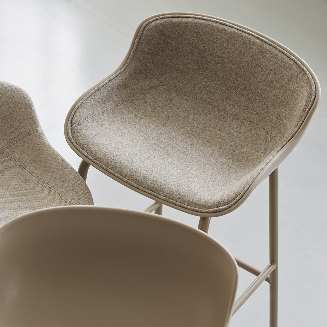 Normann Copenhagen Hyg Bar/Counter Stool - Front Upholstered