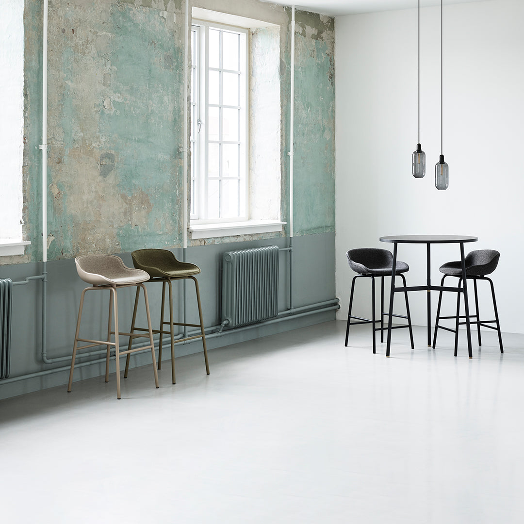 Normann Copenhagen Hyg Bar/Counter Stool - Front Upholstered