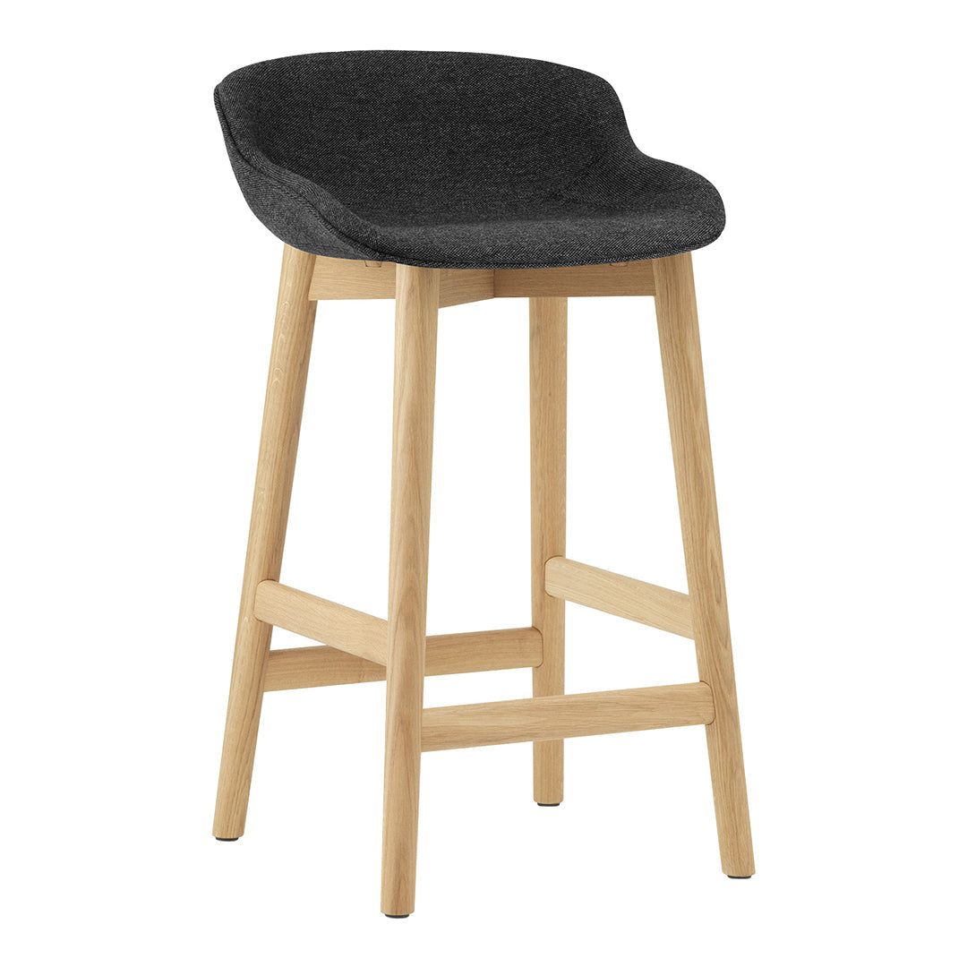 Normann Copenhagen Hyg Counter Stool - Full Upholstery / Wood Base