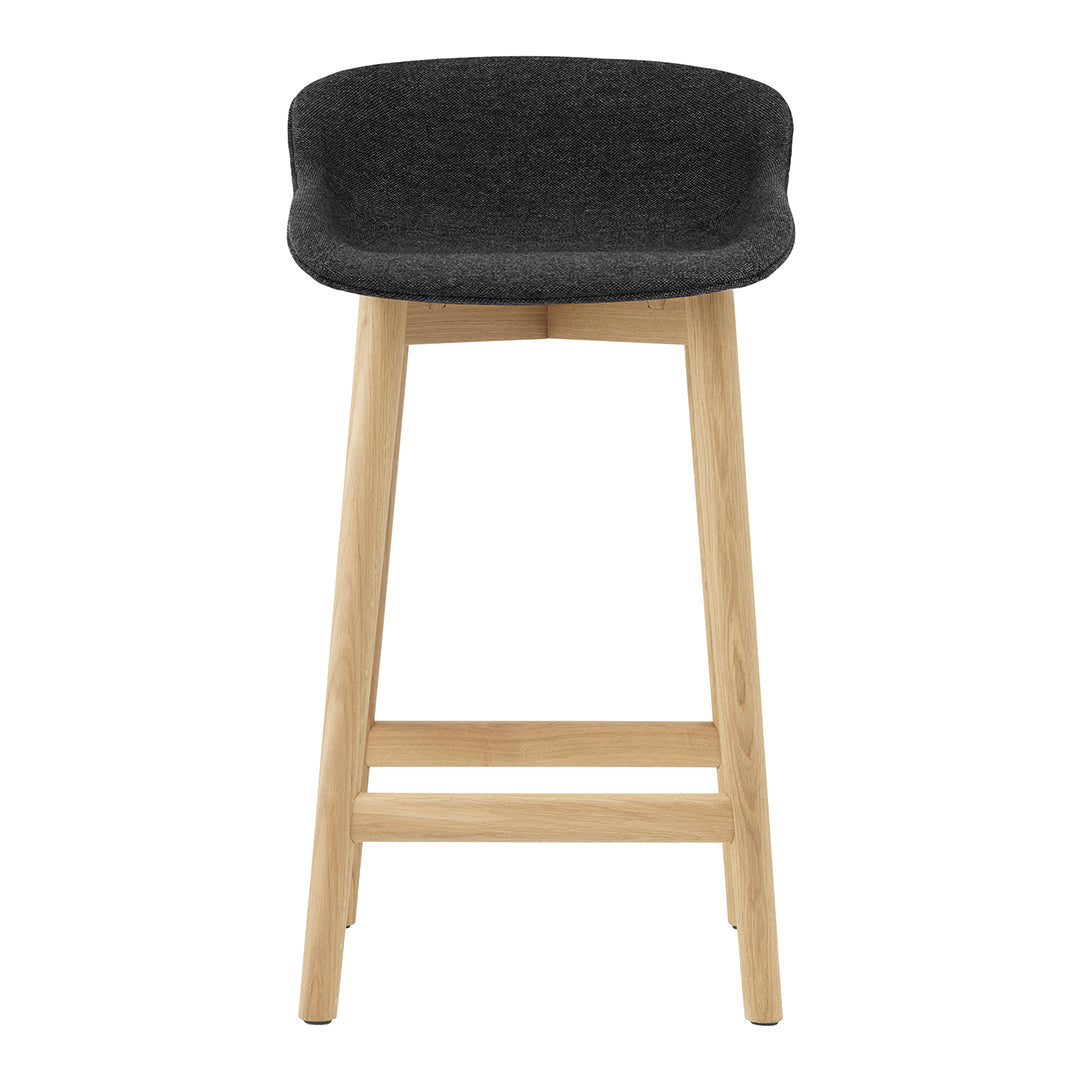 Normann Copenhagen Hyg Counter Stool - Full Upholstery / Wood Base