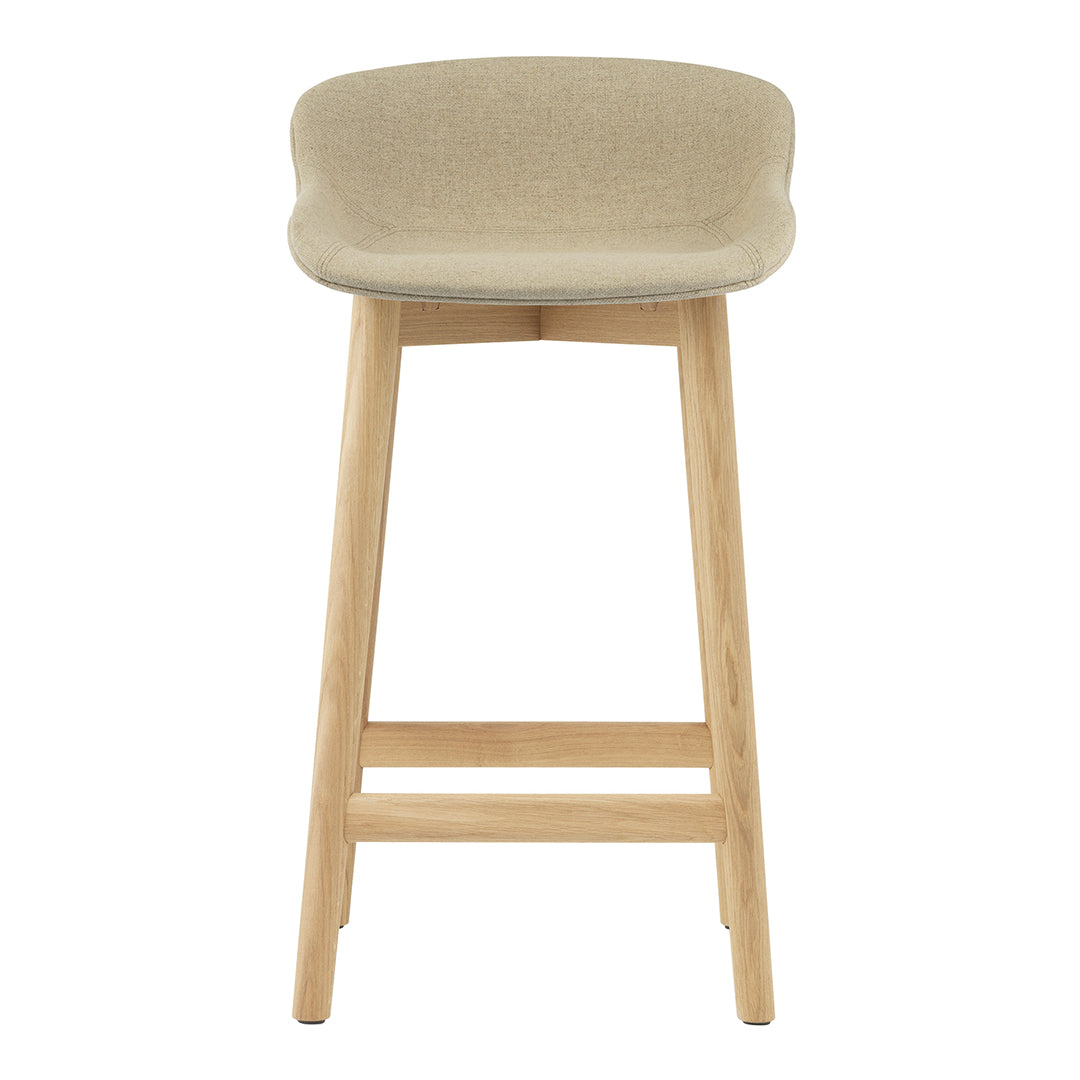 Normann Copenhagen Hyg Counter Stool - Full Upholstery / Wood Base
