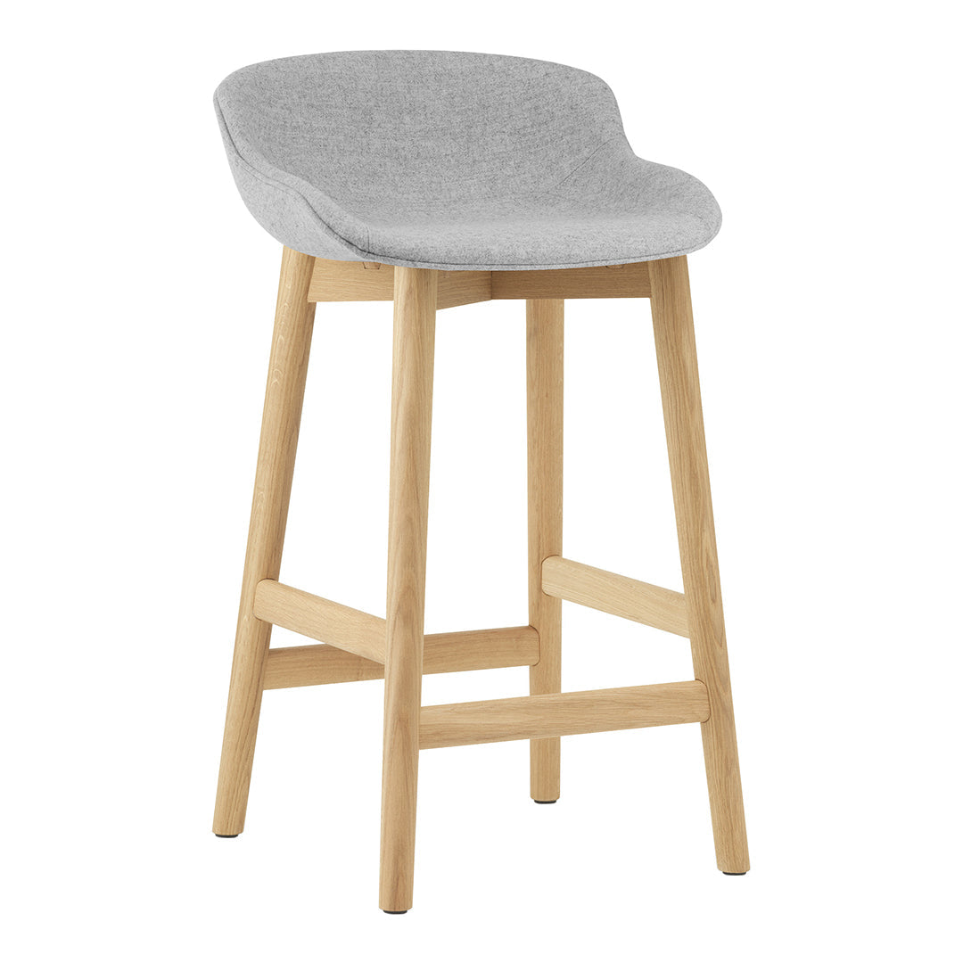Normann Copenhagen Hyg Counter Stool - Full Upholstery / Wood Base