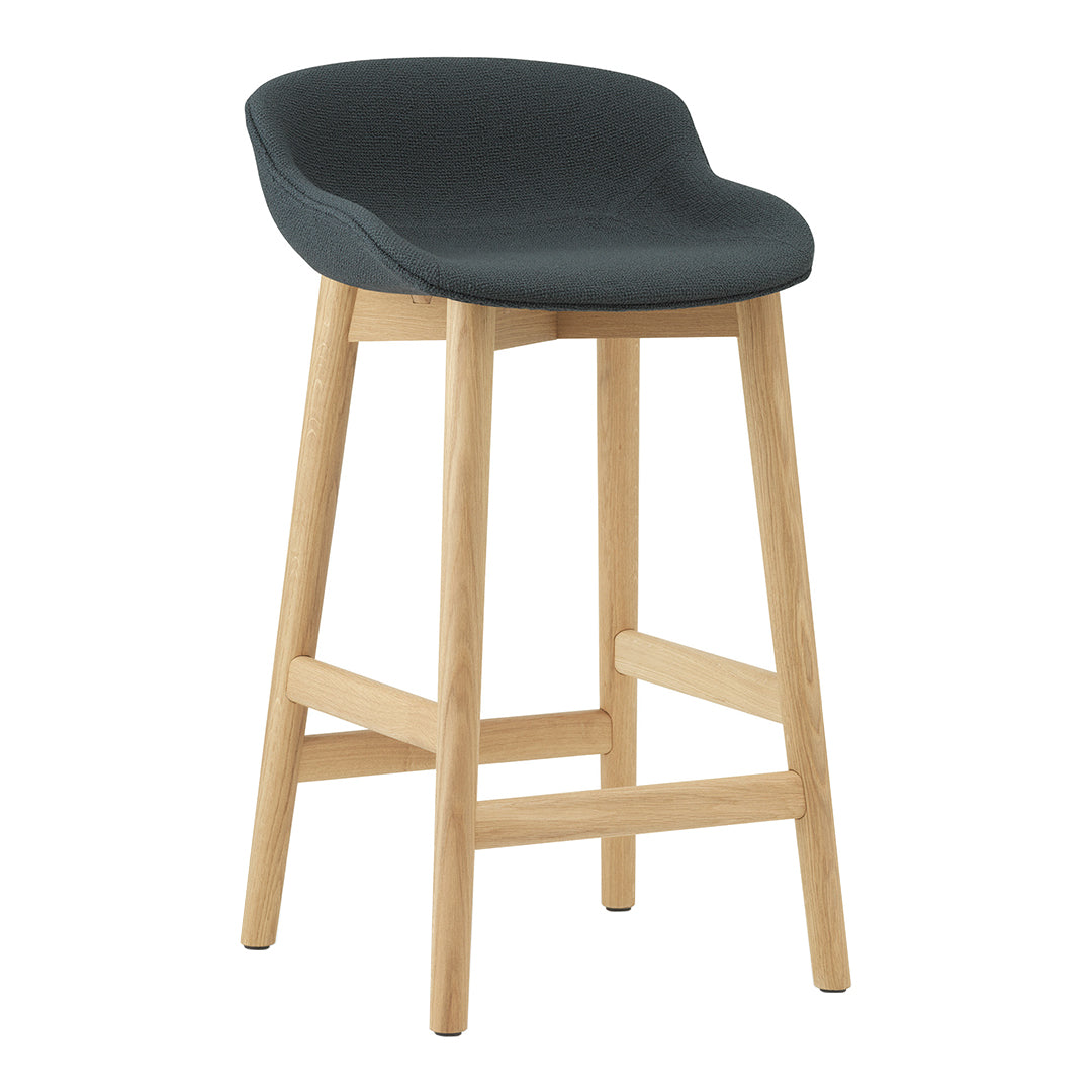 Normann Copenhagen Hyg Counter Stool - Full Upholstery / Wood Base
