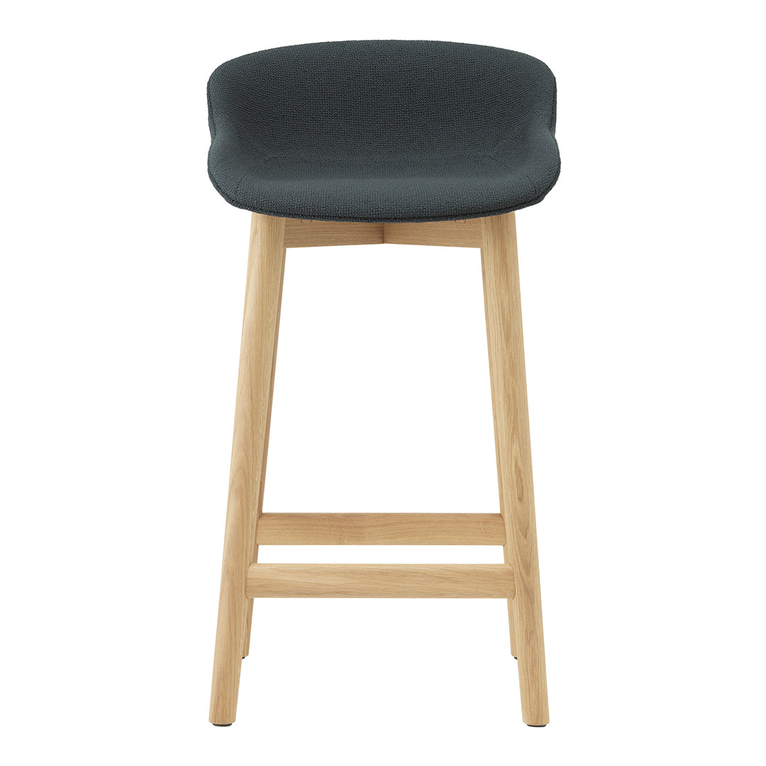 Normann Copenhagen Hyg Counter Stool - Full Upholstery / Wood Base