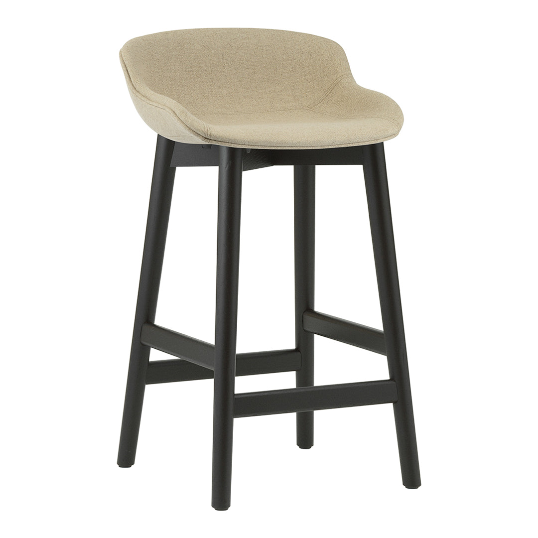 Normann Copenhagen Hyg Counter Stool - Full Upholstery / Wood Base