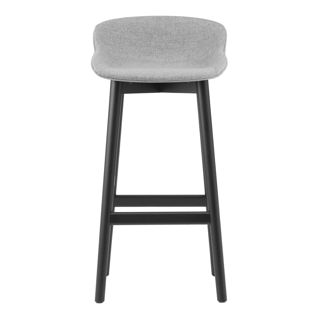 Normann Copenhagen Hyg Bar Stool - Full Upholstery / Wood Base