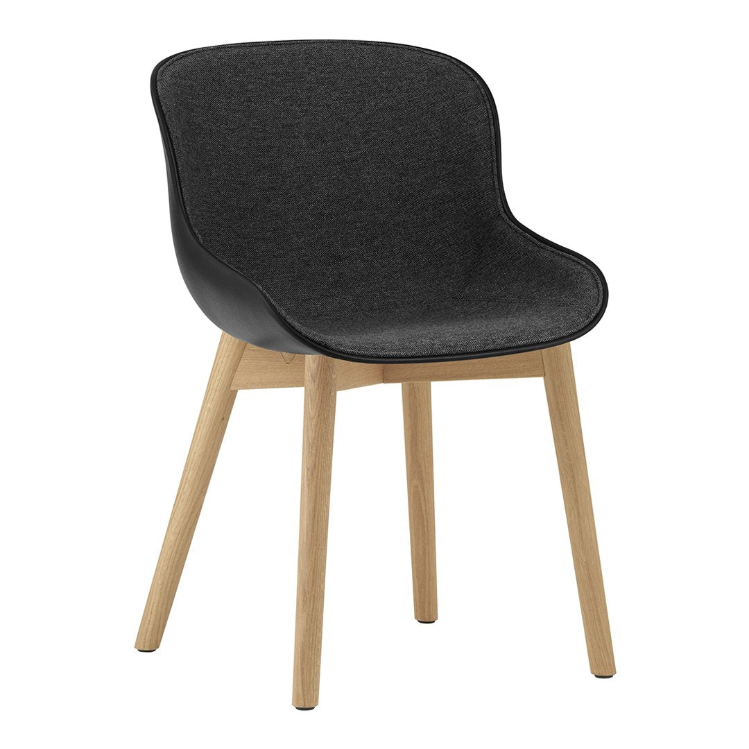 Normann Copenhagen Hyg Side Chair - Wood Base, Front Upholstered