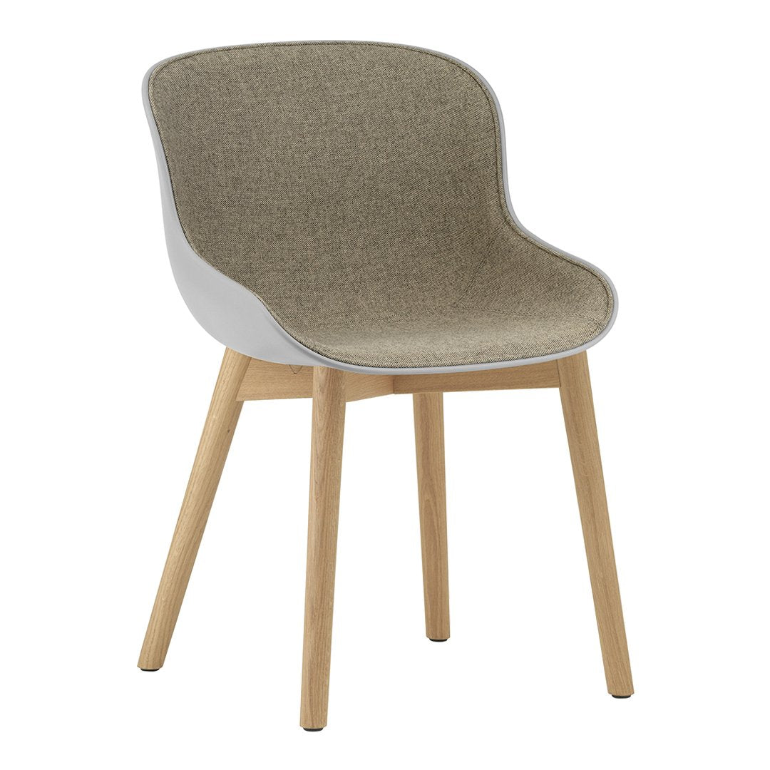 Normann Copenhagen Hyg Side Chair - Wood Base, Front Upholstered